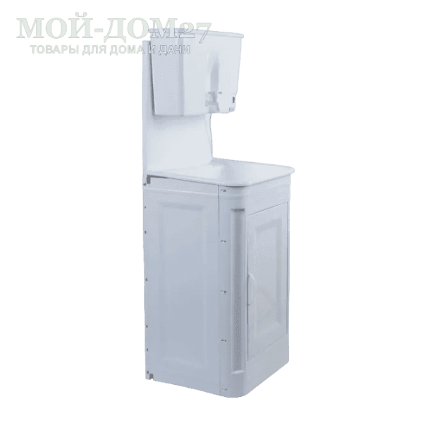 Умывальник с пластиковой тумбой без подогрева | Мой-Дом27 | Объем бака – 20 литров без нагревателя<br>
 Материал умывальника – пластик<br>
 Мойка – пластик белого цвета<br>
 Кран – пластиковый<br>
Поставляется в разобранном виде